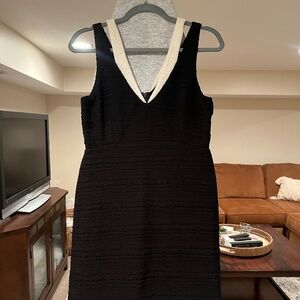 Sugar Lips Black Textured Mini Dress